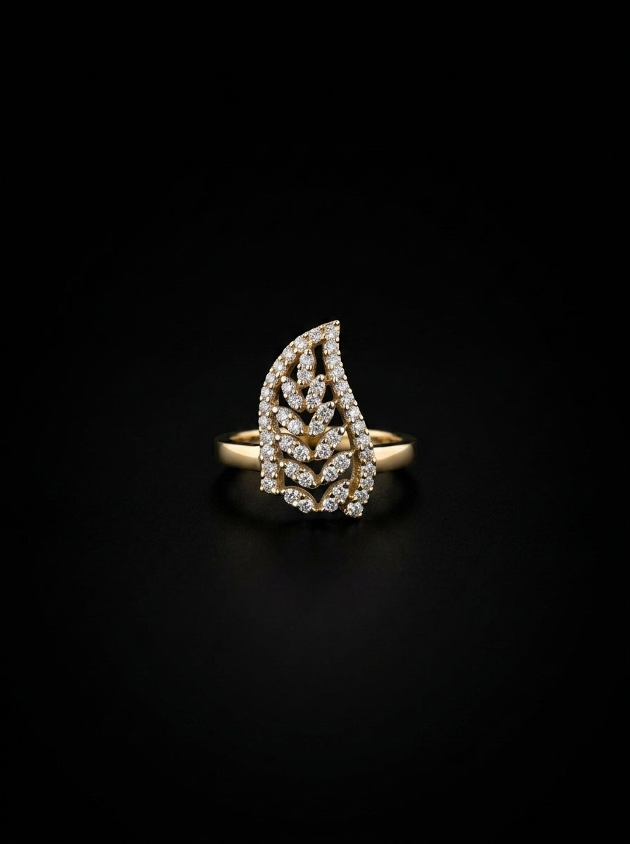 0.9Ct of Ring with the Purity of 18K