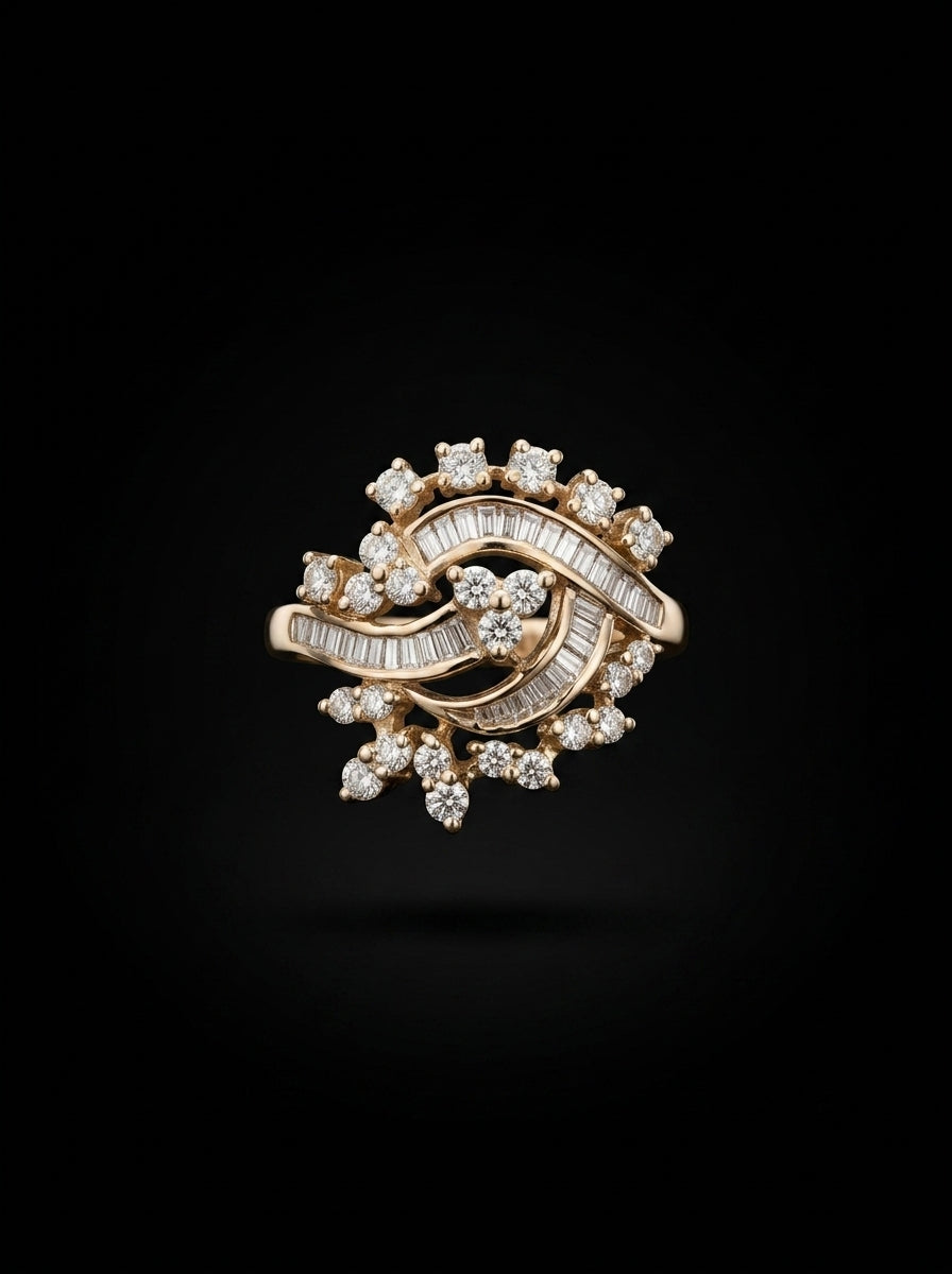 1.1Ct of Ring with the Purity of 18K