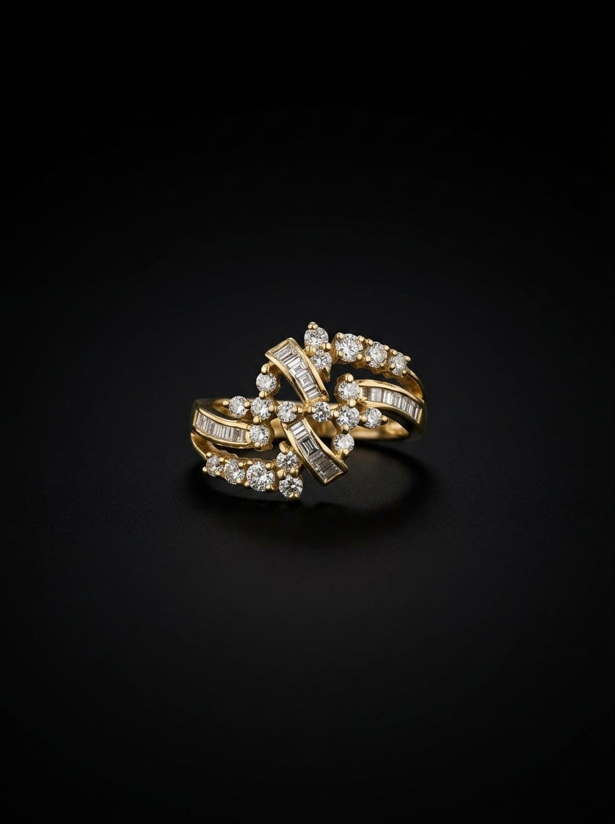 0.9Ct of Ring with the Purity of 18K