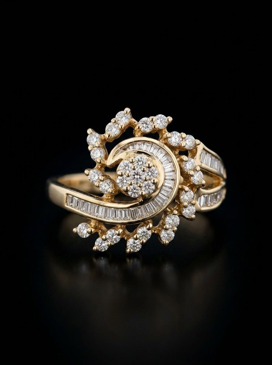 1.08Ct of Ring with the Purity of 18K
