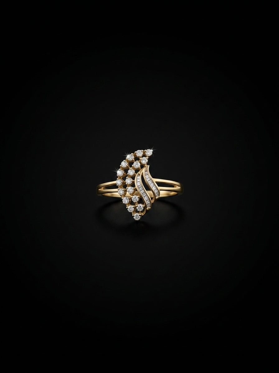 0.5Ct of Ring with the Purity of 18K