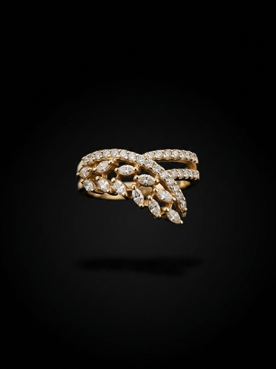 0.8Ct of Ring with the Purity of 14K