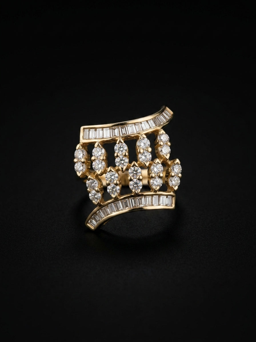 1.05Ct of Ring with the Purity of 18K