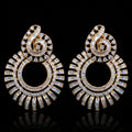 VNCE10545 lab grown diamond earrings on black background