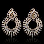VNCE10545 lab grown diamond earrings on black background