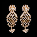 VNCE11547 lab grown diamond earrings on black background