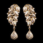 VNCE13873 lab grown diamond earrings on black background