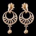 VNCE15566 lab grown diamond earrings on black background