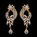 VNCE21940 lab grown diamond earrings on black background