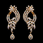 VNCE21940 lab grown diamond earrings on black background