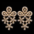 VNCE37860 lab grown diamond earrings on black background