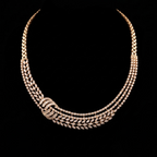 VNCK21857 lab grown diamond necklace on black background