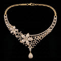 VNCK22326 lab grown diamond necklace on black background