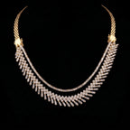 VNCK24517 lab grown diamond necklace on black background