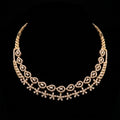 VNCK24567 lab grown diamond necklace on black background