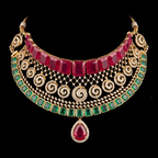 VNCK27529 lab grown diamond necklace on black background