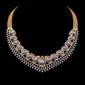 VNCK27858 lab grown diamond necklace on black background