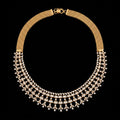 VNCK28150 lab grown diamond necklace on black background