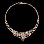 VNCK28871 lab grown diamond necklace on black background
