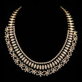 VNCK31191 lab grown diamond necklace on black background