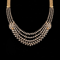VNCK32615 lab grown diamond necklace on black background