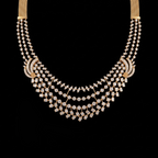 VNCK32615 lab grown diamond necklace on black background