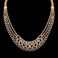 VNCK32934 lab grown diamond necklace on black background