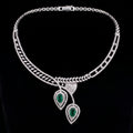 VNCK33030 lab grown diamond necklace on black background