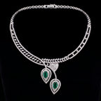VNCK33030 lab grown diamond necklace on black background