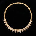 VNCK33937 lab grown diamond necklace on black background
