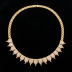 VNCK33937 lab grown diamond necklace on black background