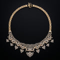 VNCK37281 lab grown diamond necklace on black background