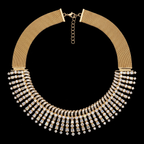 VNCK37443 lab grown diamond necklace on black background
