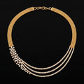 VNCK37899 lab grown diamond necklace on black background