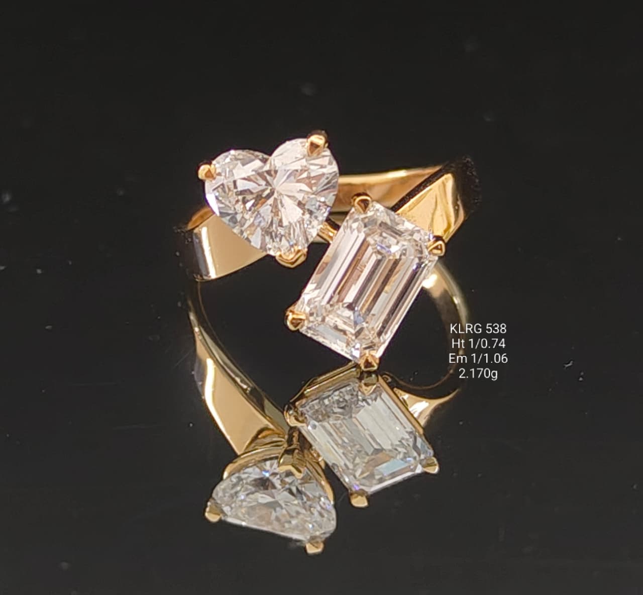 1.8Ct of Ring With the purity of 18K