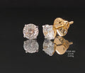 2.06Ct of Fine Portuguese Cut Earring With the Purity of 18K