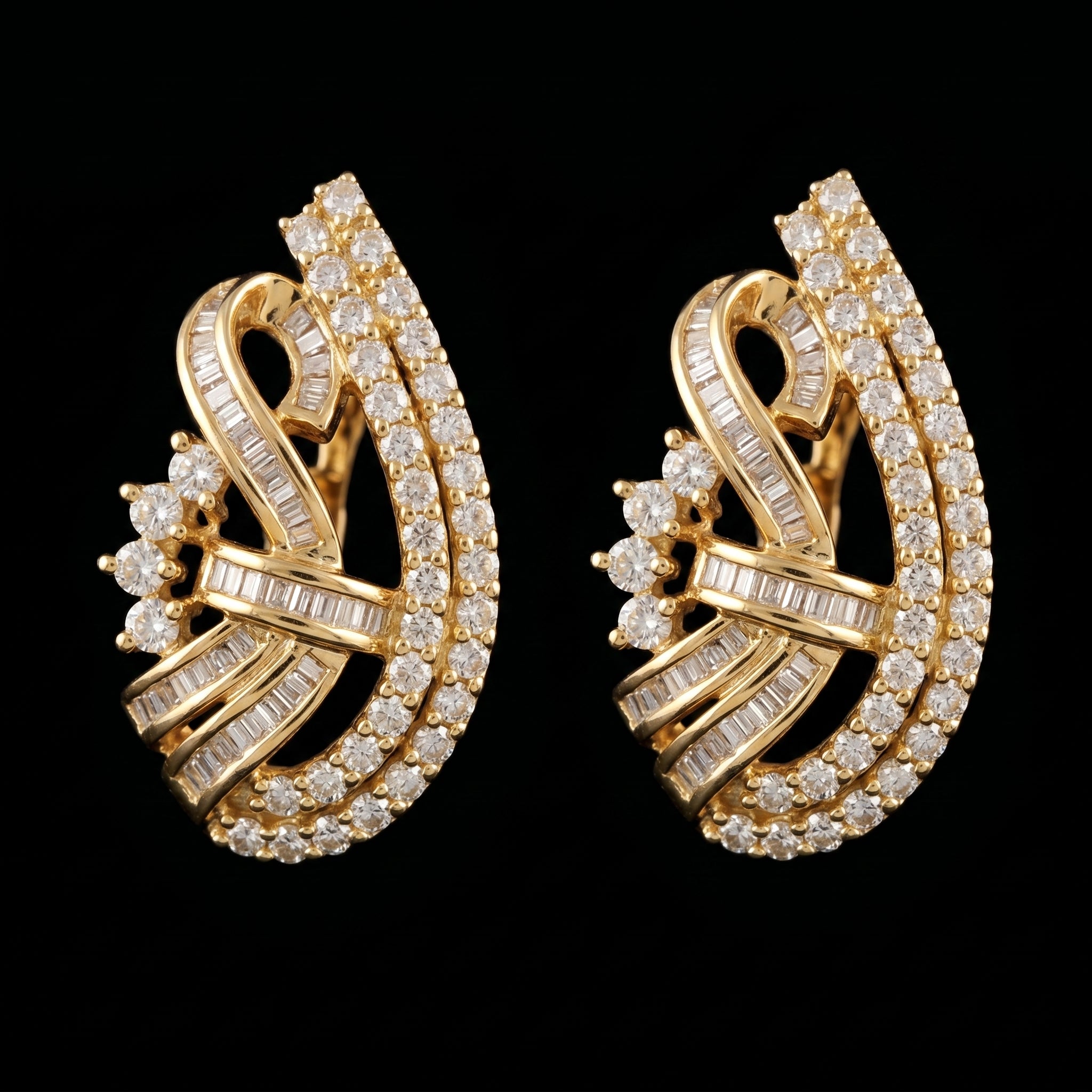 1.69Ct of Long Earring With Purity of 14K
