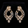 4.02Ct of Long Earring With Purity of 14K