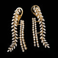 2.09Ct of Long Earring With Purity of 14K