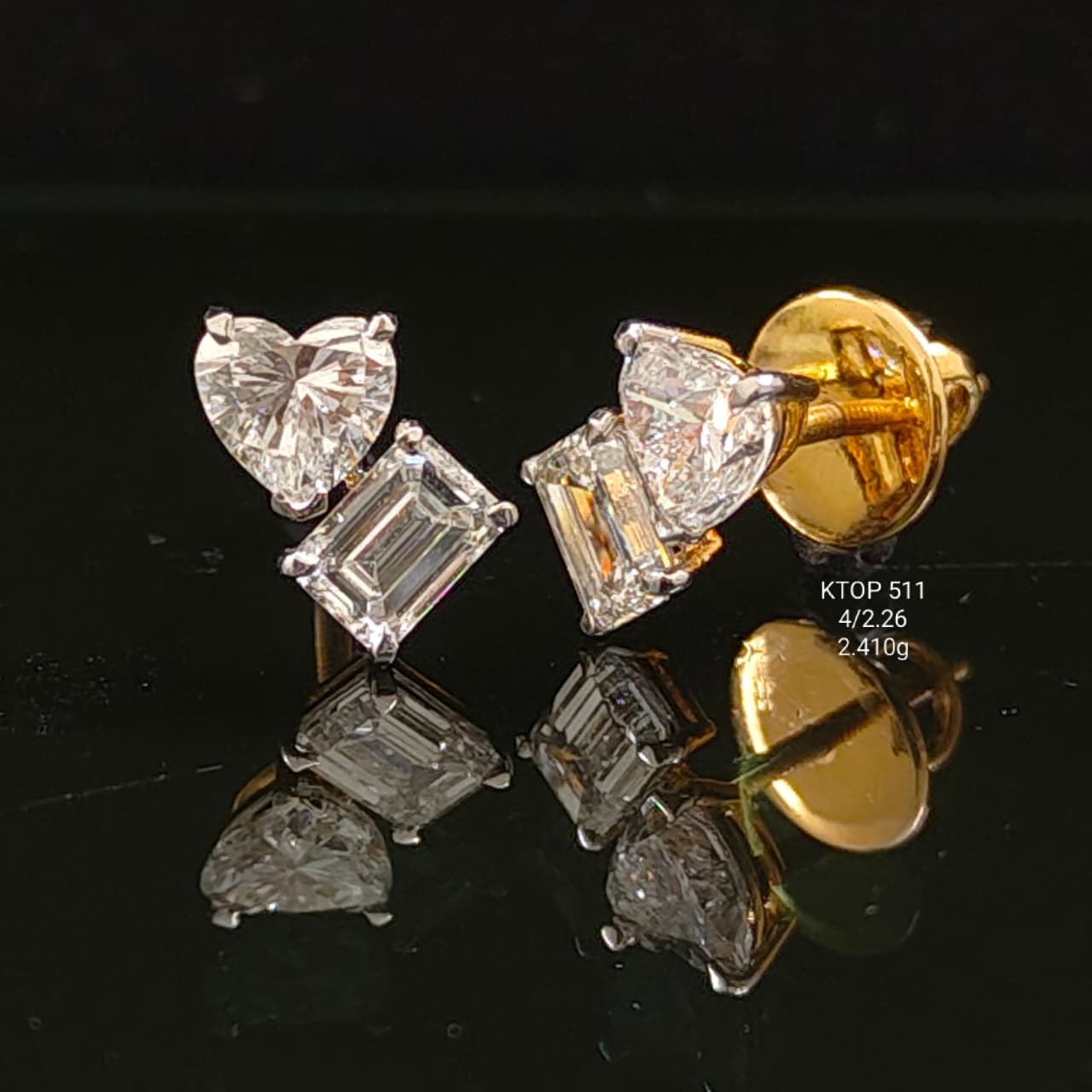 2.26Ct of Earring with the Purity of 18K