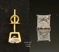 1.56 Ct Mens Earrings with the Purity of 18K