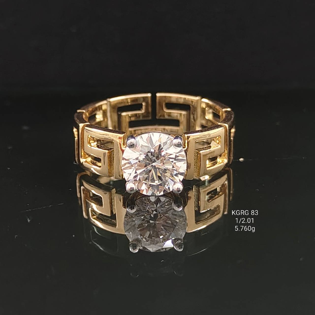 2.01Ct of Ring For Men with the Purity of 18K