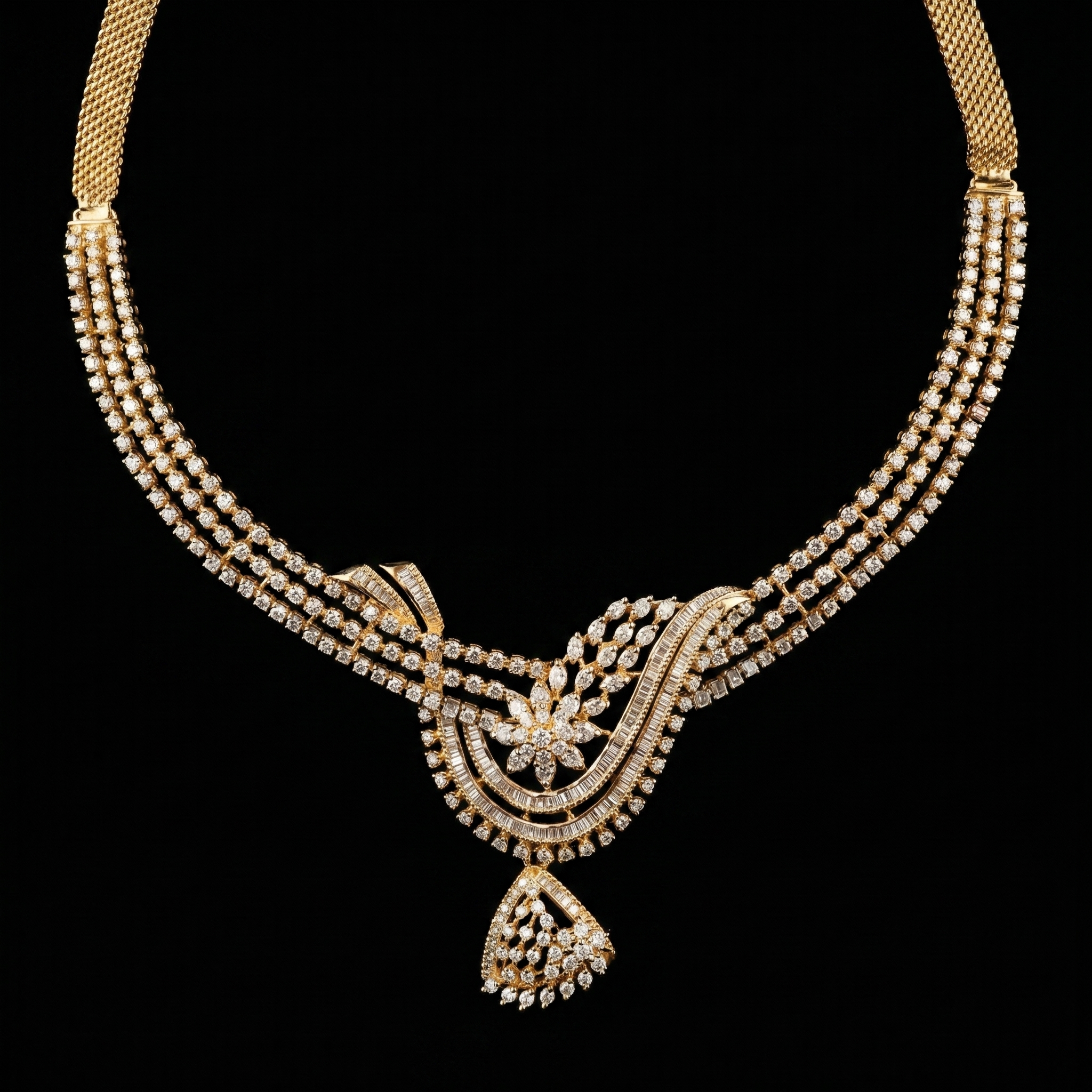 4.97Ct of Necklace With Purity of 14K