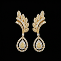 2.64Ct of Long Earring With Purity of 14K