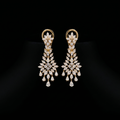 7.63Ct of Long Earring With Purity of 14K
