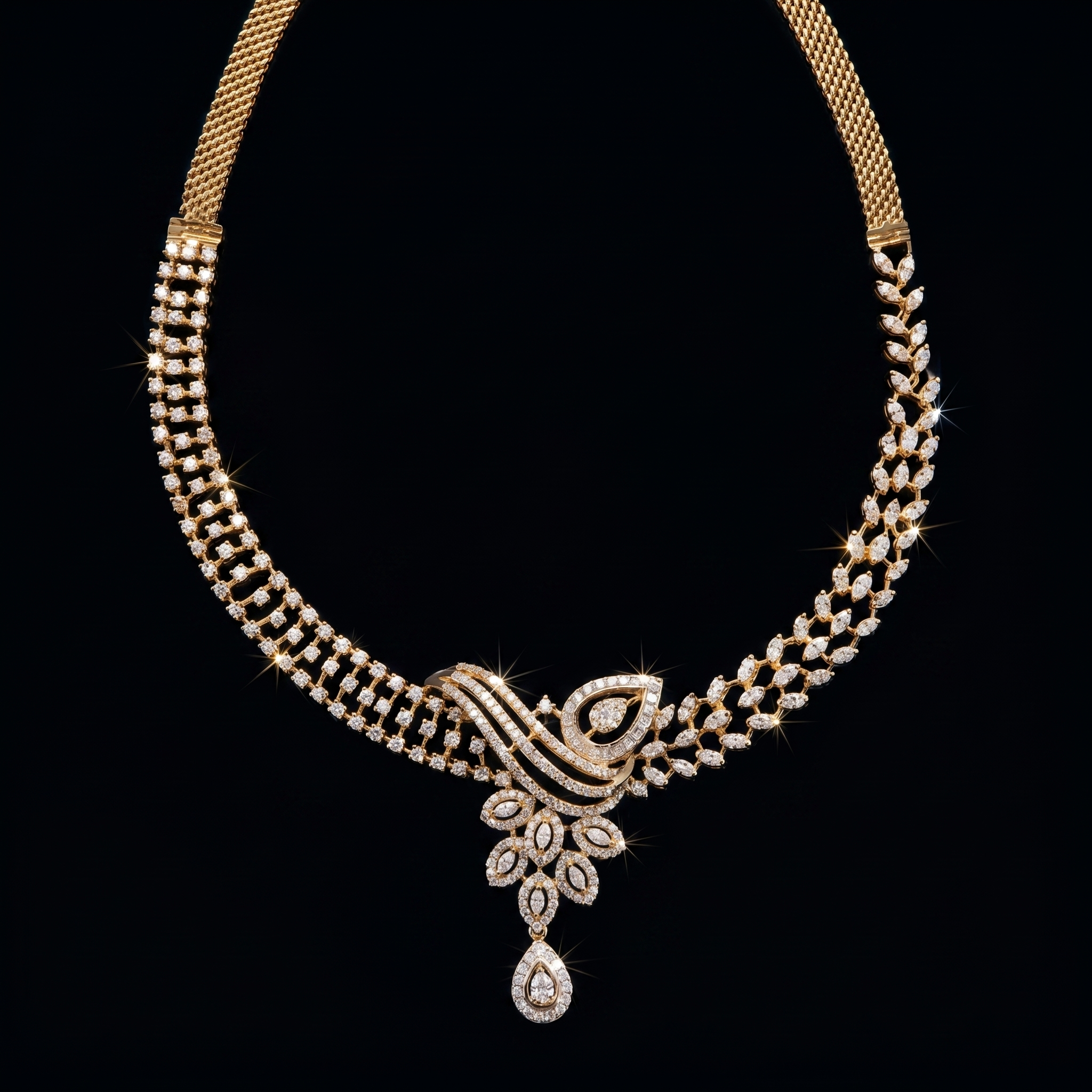 5.43Ct of Necklace With Purity of 14K