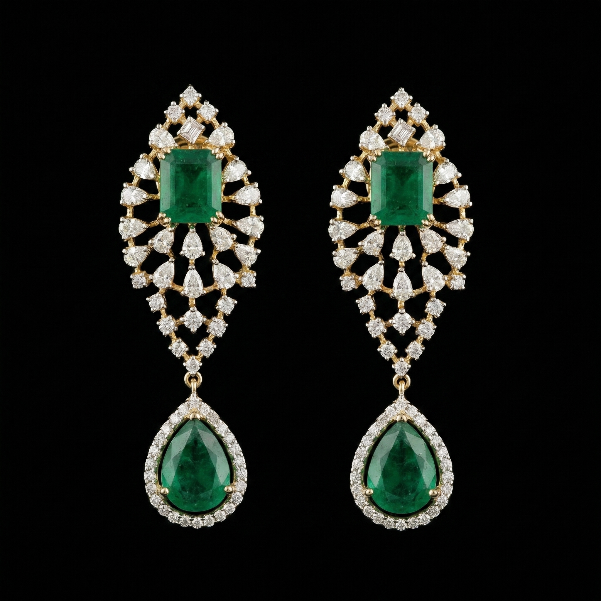 15Ct of Long Earring With Purity of 14K
