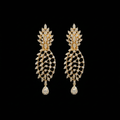 3.41Ct of Long Earring With Purity of 14K