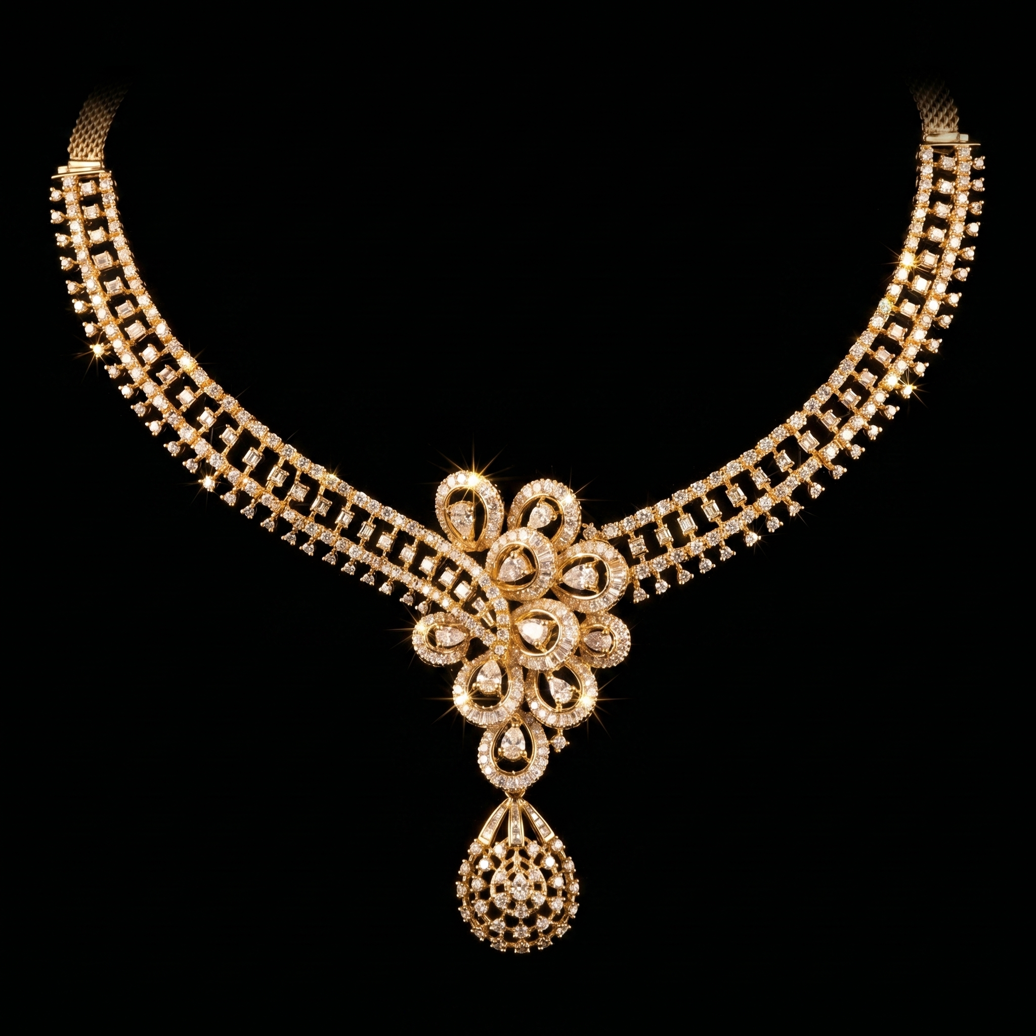 6.61Ct of Necklace With Purity of 14K