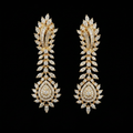 3.16Ct of Long Earring With Purity of 14K